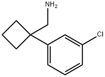 [1-(3-chlorophenyl)cyclobutyl]methanamine Structure