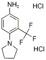 4-PYRROLIDIN-1-YL-3-TRIFLUOROMETHYL-PHENYLAMINEDIHYDROCHLORIDE Structure