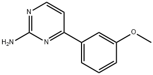 4-(3-メトキシフェニル)ピリミジン-2-アミン 化学構造式
