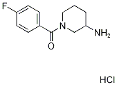 1-(4-fluorobenzoyl)piperidin-3-amine hydrochloride 结构式