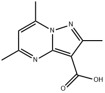 2,5,7-trimethylpyrazolo[1,5-a]pyrimidine-3-carboxylic acid(SALTDATA: FREE) Structure