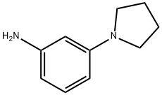 3-吡咯烷-1-苯胺 结构式