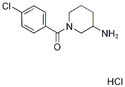 1-(4-CHLOROBENZOYL)PIPERIDIN-3-AMINE HYDROCHLORIDE, 1158378-96-1, 结构式
