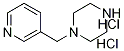1-吡啶-3-基甲基-哌嗪二盐酸盐 结构式