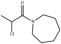 1-(2-クロロプロパノイル)アゼパン 化学構造式