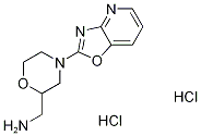 (4-[1,3]oxazolo[4,5-b]pyridin-2-ylmorpholin-2-yl)methylamine dihydrochloride Structure