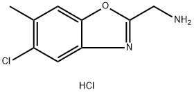 (5-chloro-6-methyl-1,3-benzoxazol-2-yl)methylamine hydrochloride Struktur