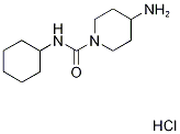 4-amino-N-cyclohexylpiperidine-1-carboxamide hydrochloride Structure