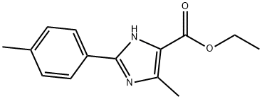 5-METHYL-2-(4-METHYLPHENYL)-3H-IMIDAZOLE-4-CARBOXYLIC ACID ETHYL ESTER Struktur