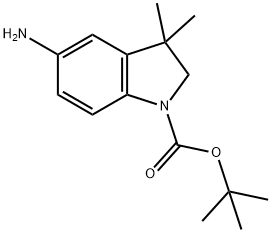 1-Boc-5-Amino-3,3-dimethylindoline Structure