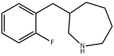 3-[(2-Fluorophenyl)Methyl]hexahydro-1H-azepine Struktur