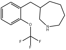 Hexahydro-3-[[2-(trifluoroMethoxy)phenyl]Methyl]-1H-azepine 结构式
