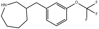 Hexahydro-3-[[3-(trifluoroMethoxy)phenyl]Methyl]-1H-azepine 结构式