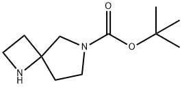 1,6-Diazaspiro[3.4]octane-6-carboxylic acid, 1,1-dimethylethyl ester Structure