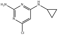6-chloro-N~4~-cyclopropyl-2,4-pyrimidinediamine(SALTDATA: FREE) Structure