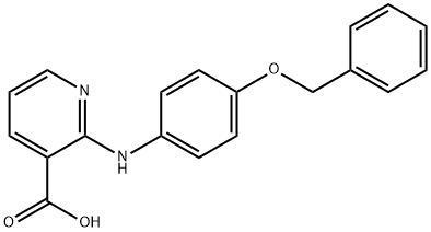 2-(4-Benzyloxy-phenylamino)-nicotinic acid Structure