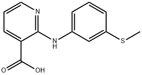2-(3-Methylsulfanyl-phenylamino)-nicotinic acid,115891-07-1,结构式