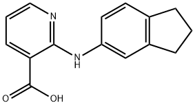 2-(5-indanamino)-3-pyridine carboxylic acid Structure