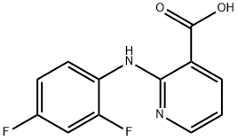 2-(2,4-Difluoro-phenylamino)-nicotinic acid,115891-10-6,结构式