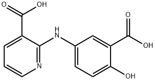 2-(3-Carboxy-4-hydroxy-phenylamino)-nicotinic acid,115891-12-8,结构式