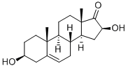 16α-hydroxy-3β-dehydroepiandrosterone Struktur