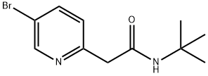 N-t-Butyl2-(5-bromopyridin-2-yl)acetamide Structure