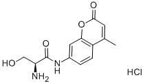 L-SERINE 7-AMIDO-4-METHYLCOUMARIN HYDROCHLORIDE Struktur