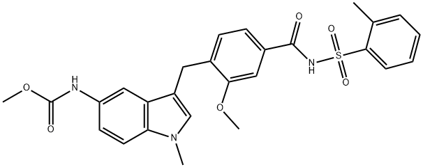 Methyl 3-[2-Methoxy-4-(o-tolylsulfonylcarbaMoyl)benzyl]- Structure