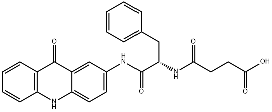 N-(N-SUCCINYL-L-PHENYLALANYL)-2-AMINOACRIDONE Structure