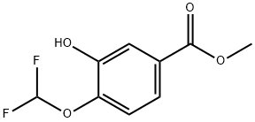 Methyl 4-(difluoroMethoxy)-3-hydroxybenzoate 化学構造式