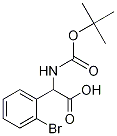 Boc-DL-(2-bromophenyl)glycine Structure
