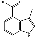 3-Methyl-1H-indole-4-carboxylic acid Struktur