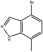 4-溴-7-甲基-1H-吲唑,1159511-74-6,结构式