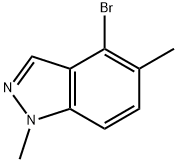 4-bromo-1,5-dimethyl-1H-indazole Struktur