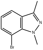 7-bromo-1,3-dimethyl-1H-indazole Struktur