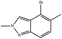 4-bromo-2,5-dimethyl-2H-indazole Struktur