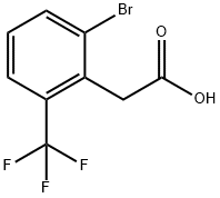 3-Bromo-3-(carboxymethyl)benzotrifluoride Structure