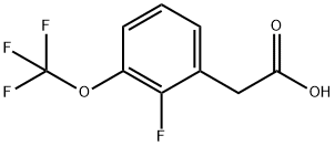 2-Fluoro-3-(trifluoromethoxy)phenylacetic acid Struktur