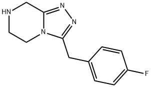 3-(4-Fluoro-benzyl)-5,6,7,8-tetrahydro-[1,2,4]triazolo[4,3-a]pyrazine Struktur