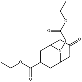 9-Azabicyclo[3.3.1]Nonane-9-Acetic Acid, 3-(Ethoxycarbonyl)-7-Oxo-, Ethyl Ester Structure