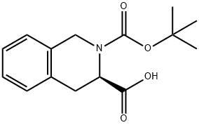 N-BOC-D-1,2,3,4-テトラヒドロイソキノリン-3-カルボン酸 化学構造式