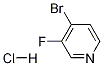 4-bromo-3-fluoropyridine hydrochloride Struktur