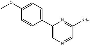 6-(4-methoxyphenyl)pyrazin-2-amine Struktur