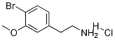 2-(4-溴-3-甲氧苯基)乙胺盐酸盐, 1159826-47-7, 结构式
