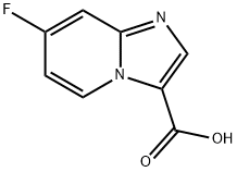 IMidazo[1,2-a]pyridine-3-carboxylic acid, 7-fluoro- Struktur