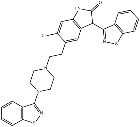 3-(1,2-BENZISOTHIAZOLYL) ZIPRASIDONE(ジプラシドン不純物E) 化学構造式