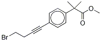4-(4-Bromo-1-butyn-1-yl)-α,α-dimethyl-benzeneacetic Acid Methyl Ester Structure