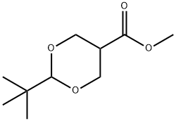 2-tert-Butyl-1,3-dioxane-5-carboxylic Acid Methyl Ester Struktur