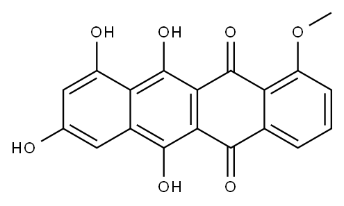 7,8-Desacetyl-9,10-dehydro Daunorubicinone(Doxorubicin Impurity) Structure