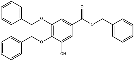 3,4-Dibenzyl-gallic Acid Benzyl Ester Structure